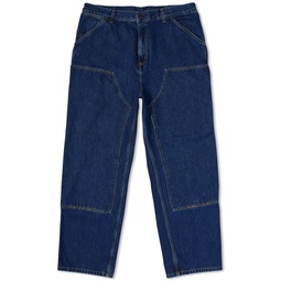 Carhartt WIP Denim Double Knee Pant Blue Stone Washed