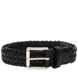 Andersons Woven Leather Belt Black