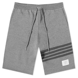 Thom Browne Tonal 4 Bar Sweat Shorts Medium Grey