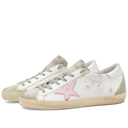 Golden Goose Super Star Leather Sneaker White Ice, Orchid Pink & Silver