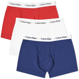CK Underwear Trunk - 3 Pack Red, Blue & White