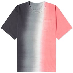 Sacai Tie Dye T-Shirt Charcoal Grey & Pink