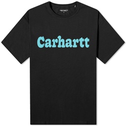 Carhartt WIP Bubbles Tee Black & Turquoise