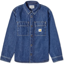 Carhartt WIP Manny Denim Shirt Jacket Blue Stone Washed