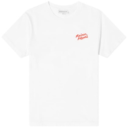 Maison Kitsune Handwriting Regular T-Shirt White