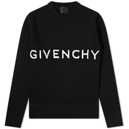 Givenchy 4G Logo Cotton Crew Knit Black
