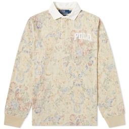 END. x Polo Ralph Lauren Baroque Long Sleeve Rugby Shirt Old Hall Floral