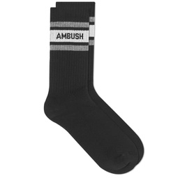 Ambush Sport Logo Socks Black
