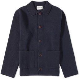 Country of Origin Knitted Chore Jacket Navy
