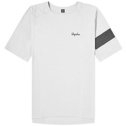 Rapha Trail Technical T-Shirt Light Grey & Black