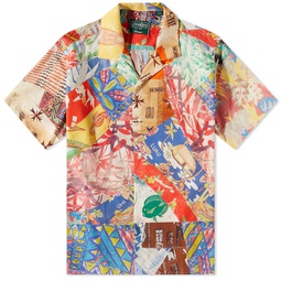 Gitman Vintage Aloha Quilt Print Camp Collar Shirt Multi
