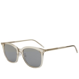 Saint Laurent SL 489/K Sunglasses Beige & Silver