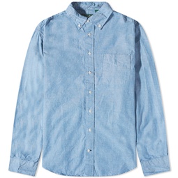 Gitman Vintage Button Down Summer Chambray Shirt Blue