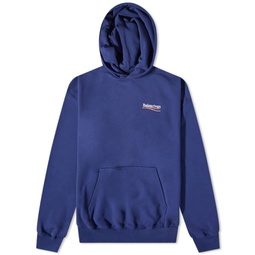 Balenciaga Oversized Political Campiagn Hoodie Pacific Blue & White