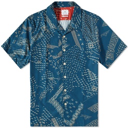 Paul Smith Printed Vacation Shirt Blue