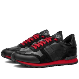 Valentino Rockrunner Sneaker Black, Red & Black