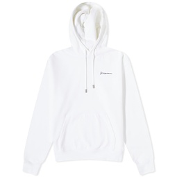 Jacquemus Embroidered Logo Hoody White