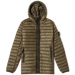Stone Island Lightweight Hooded Down Jacket Olive