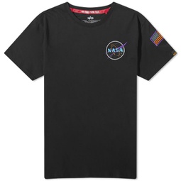 Alpha Industries Space Shuttle T-Shirt Black & Neon Purple