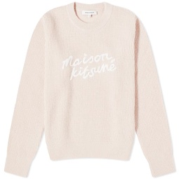 Maison Kitsune Handwriting Comfort Jumper Pale Pink