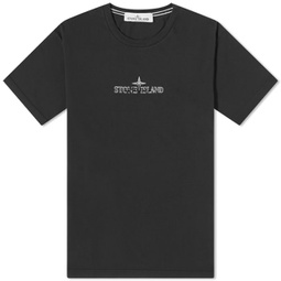 Stone Island Stamp Centre Logo T-Shirt Black