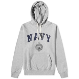 Uniform Bridge Vintage US Navy Popover Hoodie Grey