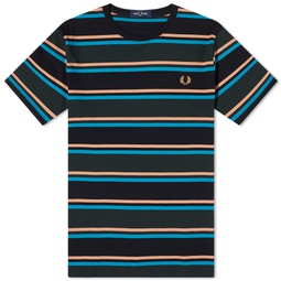 Fred Perry Bold Stripe T-Shirt Nught Green