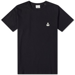 Isabel Marant Zafferh Small Logo T-Shirt Black & Ecru