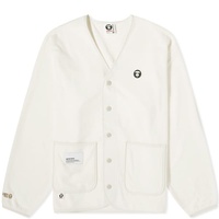 AAPE Now Fleece Cardigan Jacket Ivory (Multi)
