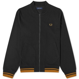 Fred Perry Tipped Detail Track Jacket Black