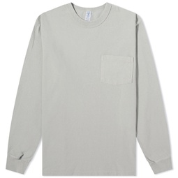 Velva Sheen Long Sleeve Heavyweight Pocket T-Shirt Grey