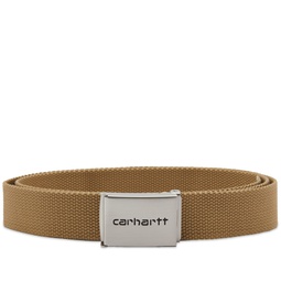 Carhartt WIP Chrome Clip Belt Leather