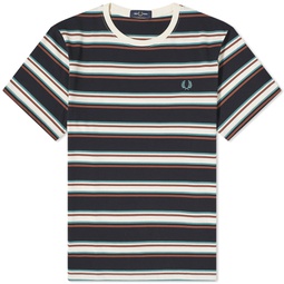 Fred Perry Stripe T-Shirt Ecru