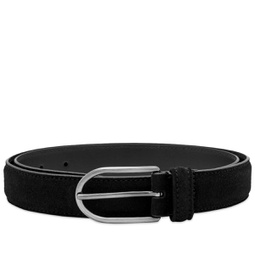 Andersons Leather Narrow Belt Black