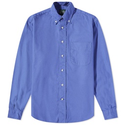 Gitman Vintage Button Down Overdyed Oxford Shirt - END. Excl Periwinkle