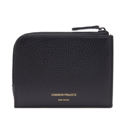 Common Projects Zipper Wallet Black Textured
