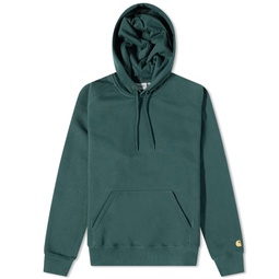Carhartt WIP Hooded Chase Sweat Discovery Green & Gold