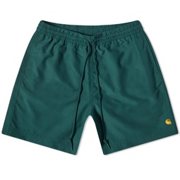 Carhartt WIP Chase Swim Shorts Discovery Green & Gold