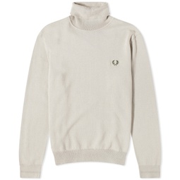 Fred Perry Roll Neck Jumper Dark Oatmeal