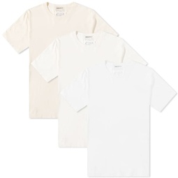 Maison Margiela Classic T-Shirt - 3 Pack Shades Of White