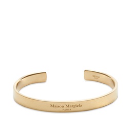 Maison Margiela Text Logo Bangle Gold