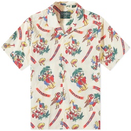 Gitman Vintage Short Sleeve Camp Collar Jamaica Shirt White