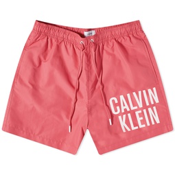 Calvin Klein Large Logo Swim Short Pink Flash