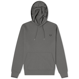 Fred Perry Tipped Popover Hoodie Field Green