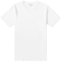 Sunspel Riviera Pocket Crew Neck T-Shirt White