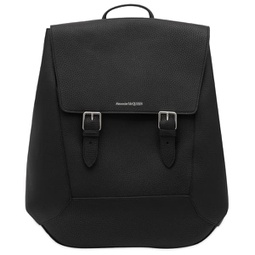 Alexander McQueen The Edge Leather Backpack Black
