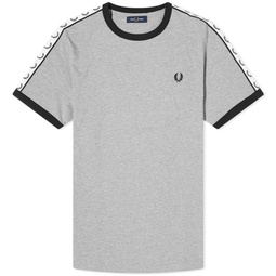 Fred Perry Taped Ringer T-Shirt Steel Marl