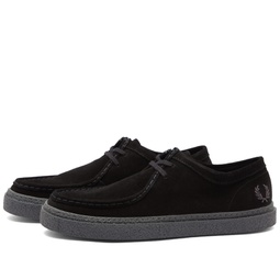 Fred Perry Dawson Low Suede Shoe Black