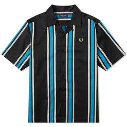 Fred Perry Stripe Vacation Shirt Black & Blue