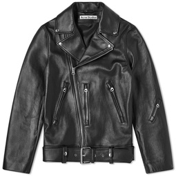 Acne Studios Nate Clean Leather Jacket Black
